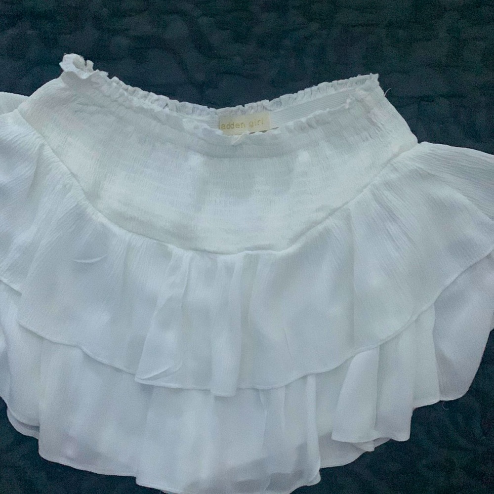 white skirt